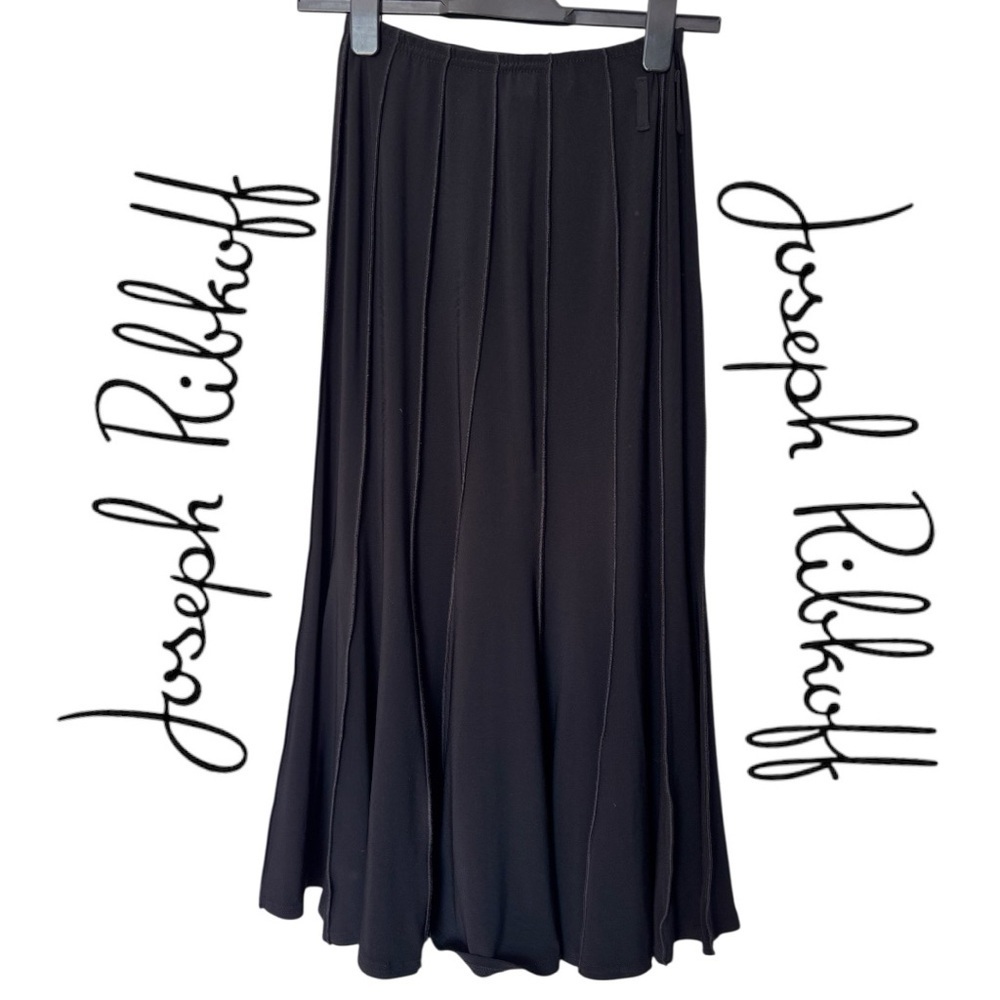 ✨Joseph Ribkoff Black Panel Swing Skirt – Size 6 (Made in Canada)